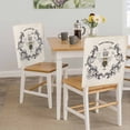 thumbnail image 5 of SWEET HONEY BEES Chair Back Covers Set of 8, Bees Farmhouse Retro Texture Stretch Dining Chair Back Slipcovers Removable Seat Cover for Kitchen Restaurant Hotel Cafe, 5 of 9