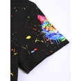thumbnail image 3 of WIBACKER 2-Piece Summer Pajamas for Kids Boys Cat Short Sleeves Tee and Shorts Toddler Cool PJs Set Size 3-12Y, 3 of 14