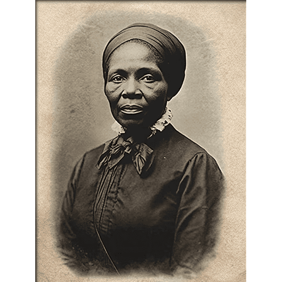 Harriet Tubman Portrait Decorative Painting/Canvas Art， Perfect for Living Room， Bedroom， Office， Study Room， Hallway， Entryway， Waiting Room， or as a Historical Art Piece， 176 characters