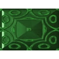 thumbnail image 1 of Ahgly Company Machine Washable Indoor Rectangle Transitional Green Area Rugs, 4' x 6', 1 of 7
