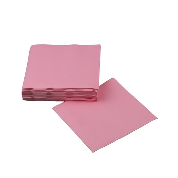 SimuLinen Cocktail and Party Napkins Beverage Napkins - Bubble Gum PINK - 250 Beverage Napkins