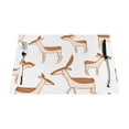 thumbnail image 1 of YFYANG Washable Heat-Resistant Placemats, 70% PVC/30% Polyester, Cartoon Deer Pattern Kitchen Table Mat, 12" x 18" 4 Piece, 1 of 6