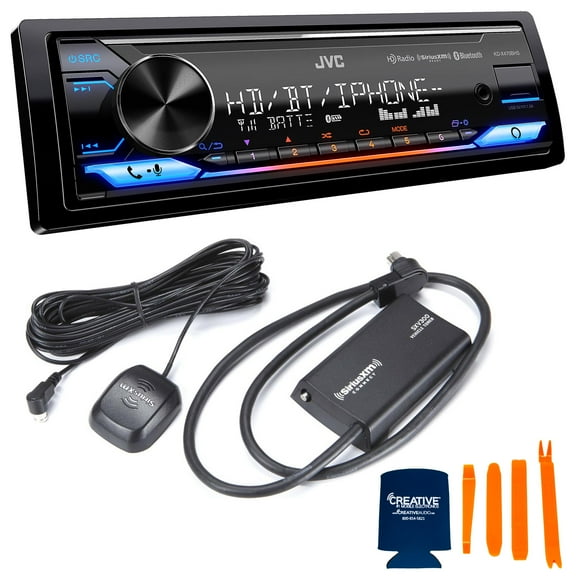 JVC KD-X470BHS Digital Media Receiver Bluetooth, HD Radio compatible with SXV300 SiriusXM Tuner, and Amazon Alexa