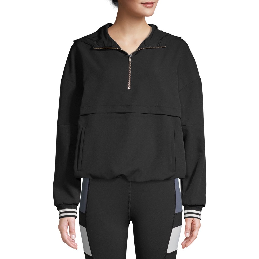 Avia Avia Women's Athleisure 1/4 Zip Colorblock Pullover Hoodie