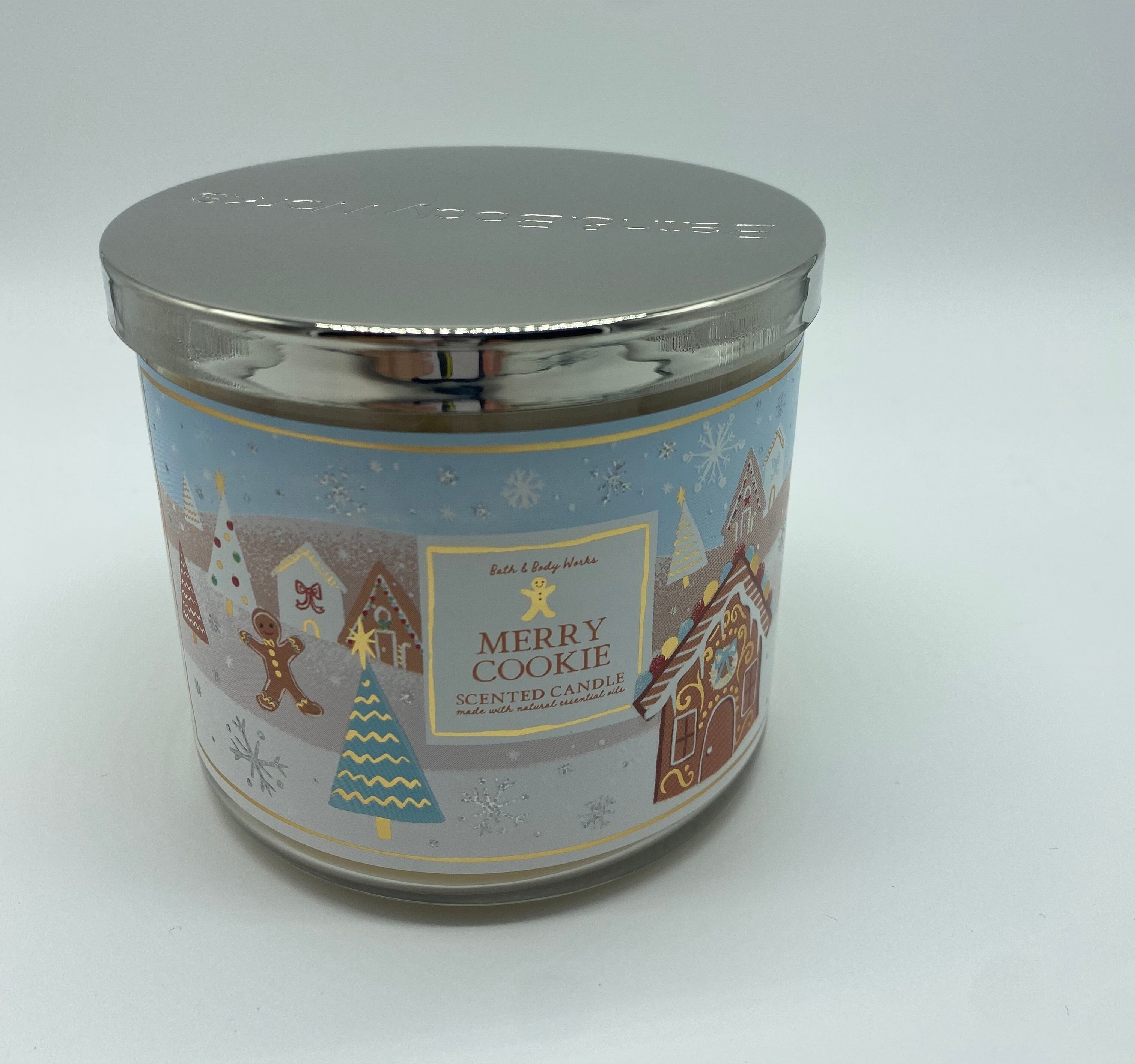 Bath and Body Works Merry Cookie 3 Wick Scented Candle New with Lid ...