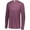 Maroon Heather, variant on Augusta 2XL Tri-Blend Long Sleeve Tee Dark Green Heather 3075
