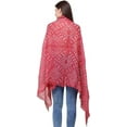 thumbnail image 3 of Indian Dupatta with Tie-Dye Print, Silk Bandhani Stole, 3 of 6