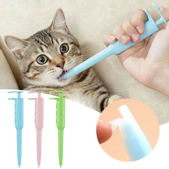 Distributeur pour Chats et Chiens, Administration à Bouton Facile avec Embout Souple pour le Boulochage Anti-Stress, Fournitures pour Animaux