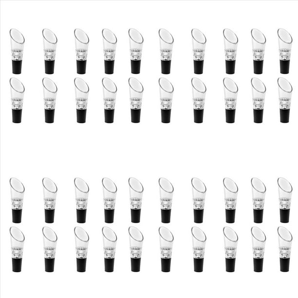 40 Paquetes de Vertedor de Aireador de Vino, Tapón de Botella Vertedor de Decantador Aireando Caño Decantador Rápido