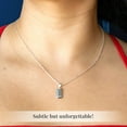 thumbnail image 2 of 925 Sterling Silver Bar Pendant for Women Jewelry 2.15 Grams Birthday Christmas Gifts for Women, 2 of 8