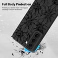 thumbnail image 2 of Funda de teléfono MZELQ de silicona negra con estampado floral para Samsung Galaxy S22 Plus, 2 of 6