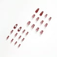 thumbnail image 3 of WREESH 24 Pieces Of Flame Wave Color Matching Wear Manicure Fake Nails, 3 of 3