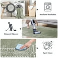 thumbnail image 6 of NICETOWN 5'x8' Area Rug, Machine Washable Modern Area Rug Non Slip Stain Resistant Living Room Area Rug Soft Foldable Non-Shedding Floor Mat Throw Carpet, Sage Green, 6 of 12