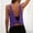 Purple, variant on Jerdar Open Back Workout Tank Top for Women Athletic Backless Sleeveless Running Yoga Gym Shirt L