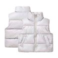 thumbnail image 5 of KYAIGUO Baby Kids Boys Girls Vest Coats Jackets 2-9 Years Unisex Fall Winter Zipper down Cotton Inside Outside Wear Waistcoat, 5 of 8