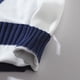 thumbnail image 4 of Gibobby Suéter cuello redondo hombre Suéter de cuello redondo para hombre, Suéter de cuello redondo de punto de algodón suave(Marina,Extra Grande), 4 of 5