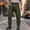 Army Green, variant on Men's Cargo Pants Quick Dry Climb Mountains Tapered Slacks Workout Joggers Stretch Sport Feet Bind Trousers with Pockets Khaki