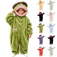 thumbnail image 5 of lcziwo Big Mouth Monster Onesie Pajamas Toddler Funny Unisex Fuzzy Loungewear Soft Plush One Piece Jumpsuits Winter Thermal 2026 Light Blue,11-12 Years, 5 of 6