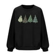 thumbnail image 6 of Waffle Christmas Sweatshirt Womens Christmas Tree Printed Crewneck Sweaters Pullove Loose Casual Shirts Holiday Long Sleeve Tops Xmas Gifts, 6 of 6