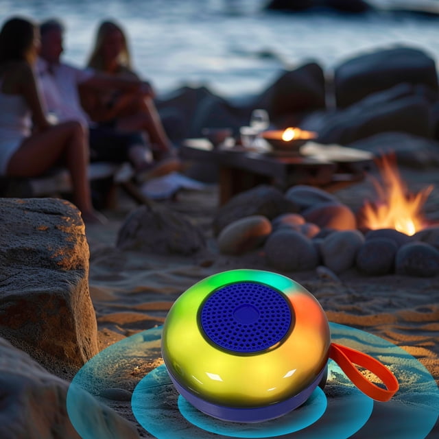 Sales Today Clearance! Enchanting Bluetooth Pendant Speaker Companion For Cycling Hiking With Colorful Lights Card Slot And Wireless Functionality Backpack Accessory Deals of The Day Clearance!