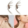 thumbnail image 5 of Halloween Earrings for Women Gothic Jewelry Scary Spider Earrings Metal Studs Hand Accessories for Party Favors Fool's Day Christmas, 5 of 9
