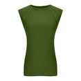 thumbnail image 4 of Women's Ribbed Tank Tops 2025 Summer Cap Sleeve Slim Fitted Knit Basic Casual Tee Shirts Trendy Fashion Clothes, 4 of 9