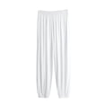 thumbnail image 5 of cfhntfmh Mens Jogger Pajama Pants Casual Comfy Lightweight Lounge Pants Drawstring Loose Soft Pants Sleepwear (White,X-Large), 5 of 6