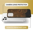 thumbnail image 6 of Case Yard Wooden Case for iPhone-11-Pro Soft TPU Silicone cover Slim Fit Shockproof Wood Protective Phone Cover for Girls Boys Men and Women Supports Wireless Charging Geo Henna Design, 6 of 7