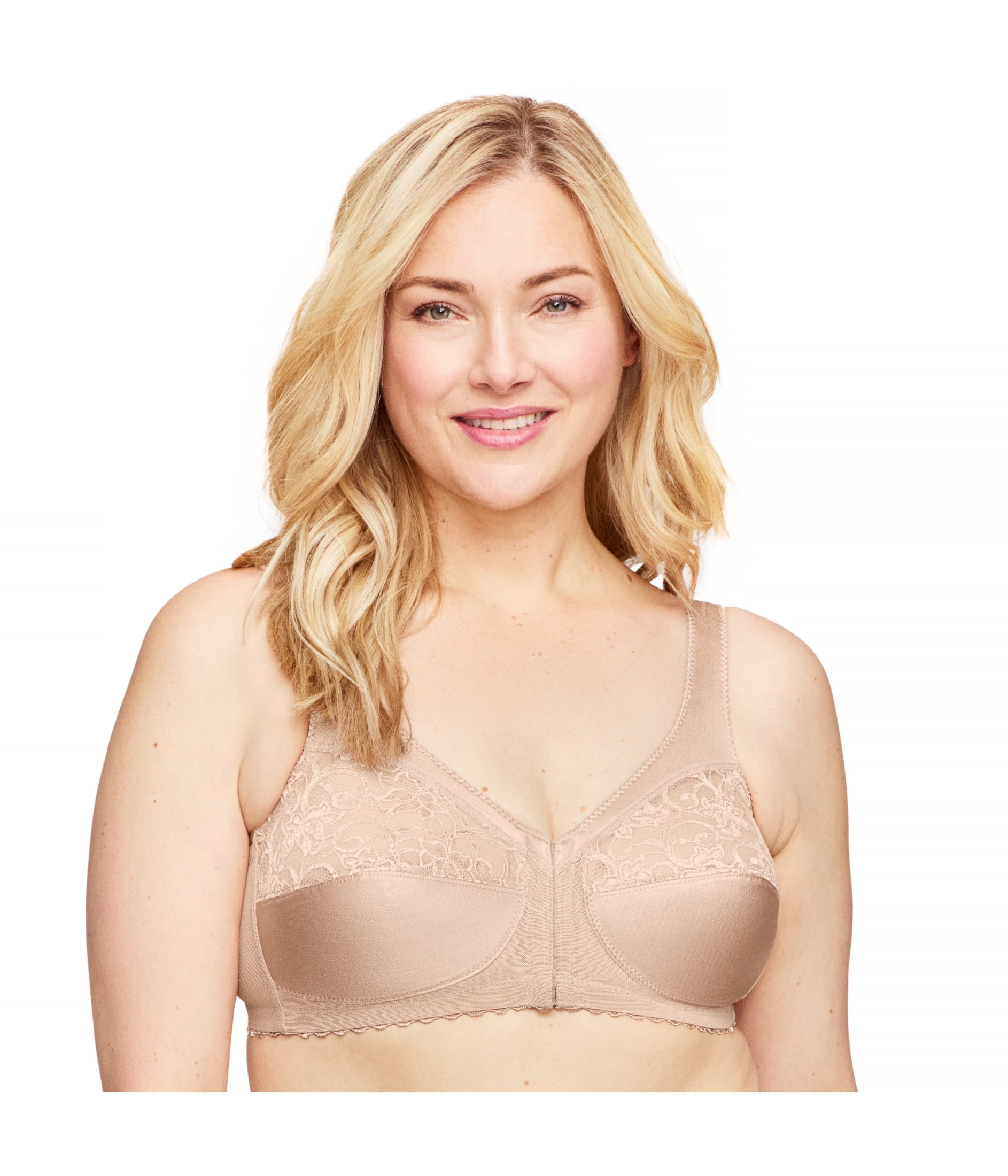 Glamorise MagicLift Front-Closure Support Wirefree Bra 1200 (Women's & Women's Plus)
