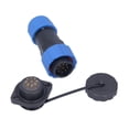 thumbnail image 1 of Prise Filaire Étanche, Connecteur d'Alimentation Aviation Résistant aux Hautes Températures Isolation AC250V 5A Protection IP68 Contacts en Cuivre pour Équipements Électroniques 8 Broches, 9 Broches, 10 Broches, 12, 1 of 8