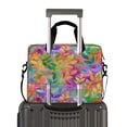 thumbnail image 2 of 16" Laptop Briefcase, Detachable Anti-Slip Shoulder Strap, Multi-Compartment Work Travel Bag Multicolor Foliage Design, 2 of 8