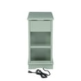 thumbnail image 5 of Powell Butler Accent Table with USB and Electrical Charging Station, Aqua, 5 of 23