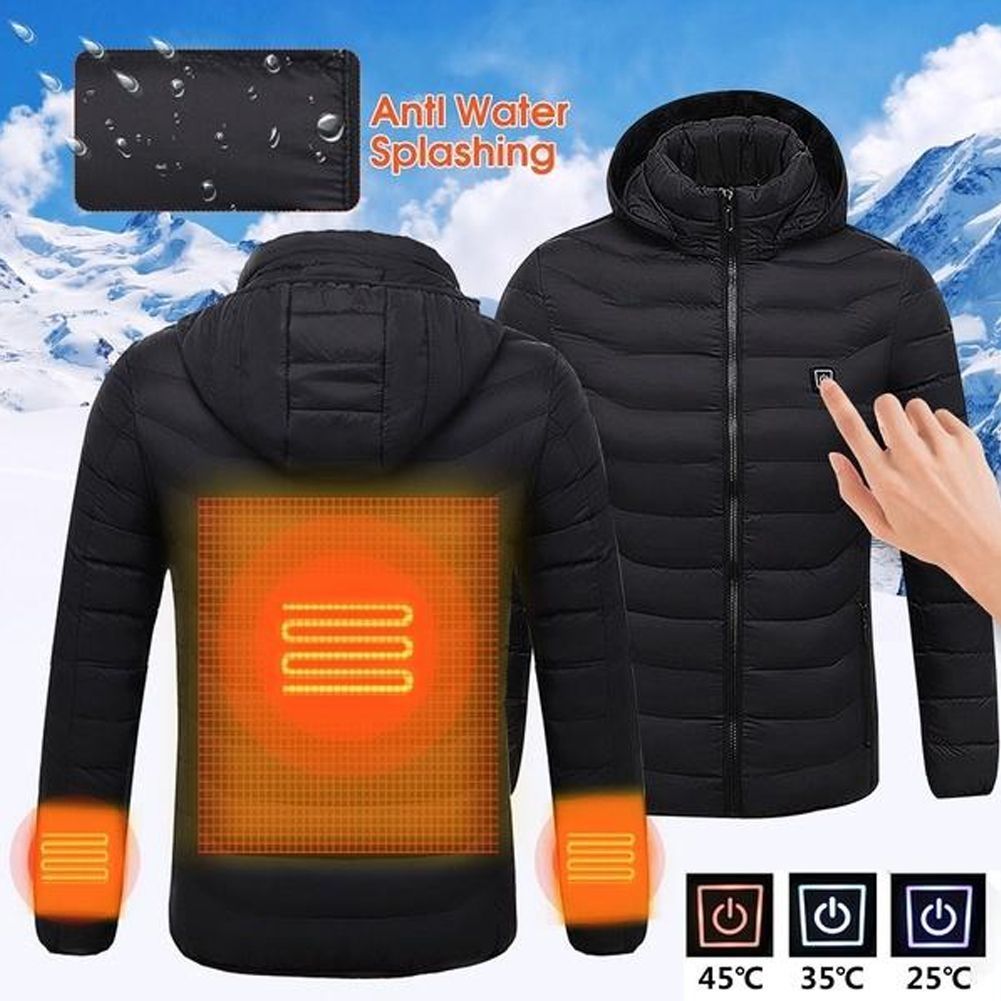USB Heater Hunting Vest Heated Jacket Heating Winter Clothes Men Thermal Outdoor-Red XXL size - image 4 of 5