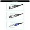 thumbnail image 3 of Bottone Standard 6.35mm(6.5mm) to Double 3Pin Output Cable Aux Connectors Wire Line for Mixing Consoles 15cm to 10m Long, 3 of 7