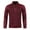 Wine, variant on jsaierl Fleece Sweatshirt for Men Stand Collar Quarter Zip Pullover Top Long Sleeve Solid Cozy Sweater Shirt