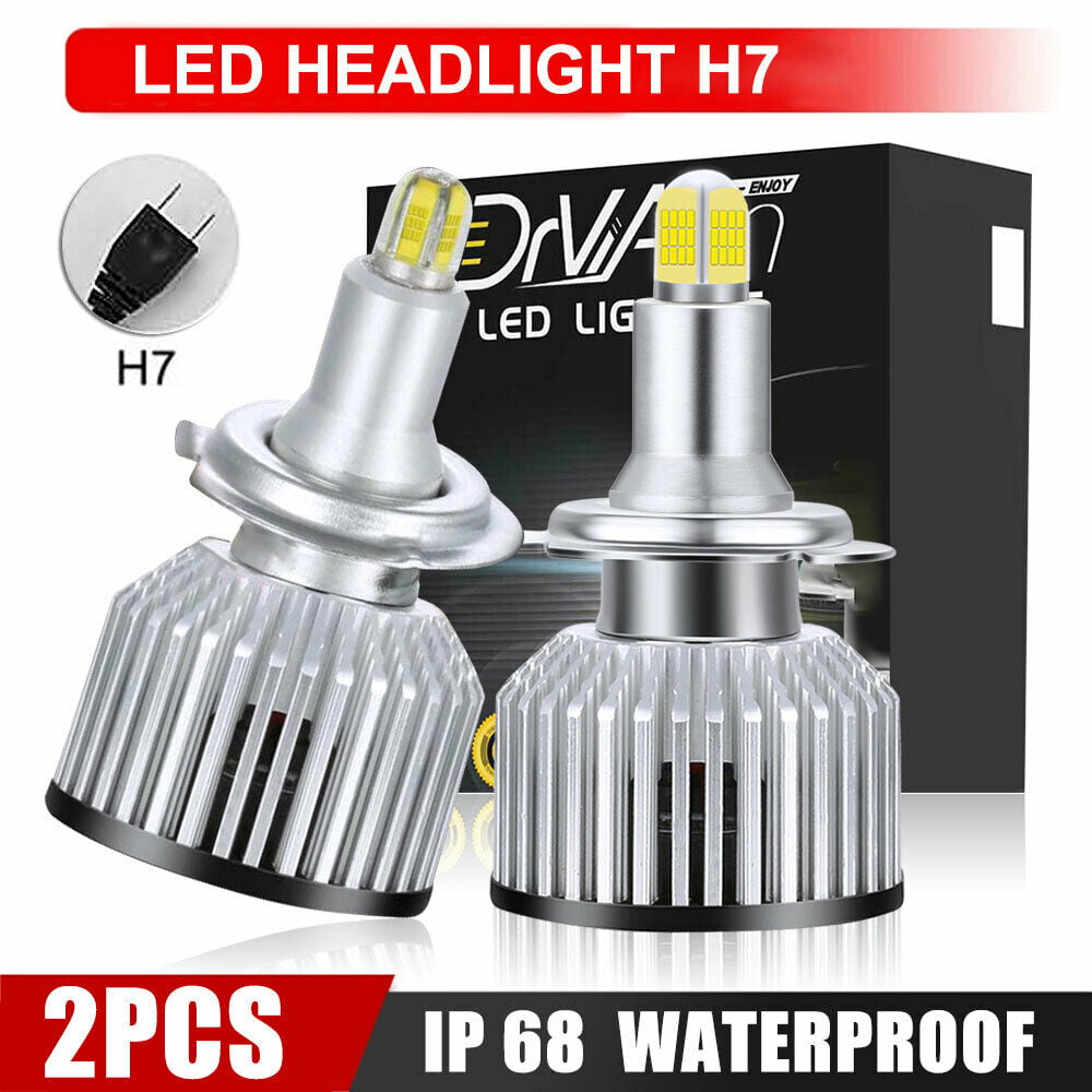 2 Pairs Combo H7 H11 CREE LED Headlight High Low Beam Light Bulbs 6500K White