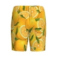 thumbnail image 5 of Fotbe Yellow Limes Pajama Shorts for Men, Men's Pajama Bottoms, Sleepwear,Short Pajama Pants-4X-Large, 5 of 9