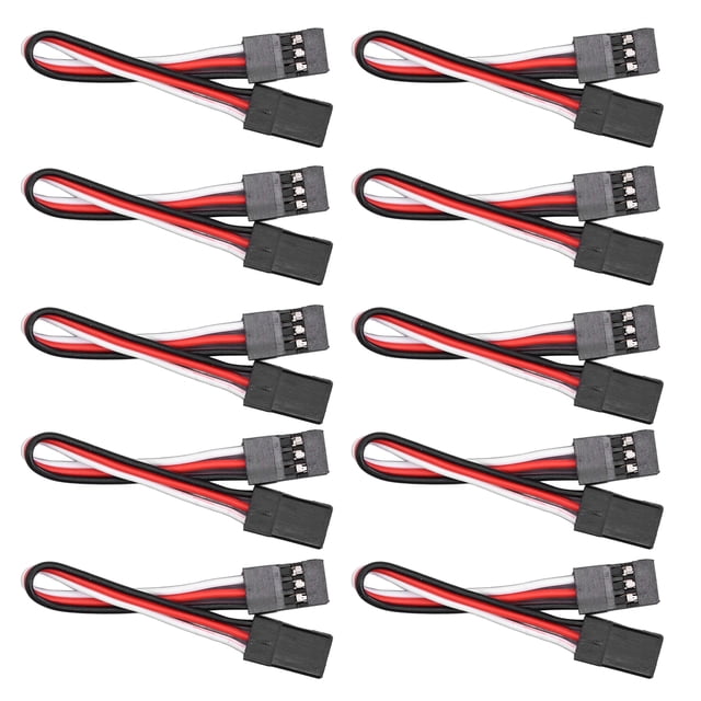 3 Pin Servo Extension Cable Model Car Servo Driver Connection Line Brass Core for Aircraft and Helicopter Servo