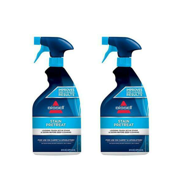 Pack of 2 Bissell Stain Pretreat Carpet and Upholstery Cleaner 22 oz
