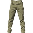 thumbnail image 1 of eoeioa Pantalones cargo de senderismo para hombre con múltiples bolsillos Ripstop Stretch Pantalones de correr impermeables Pantalones holgados sólidos para exteriores, 1 of 4