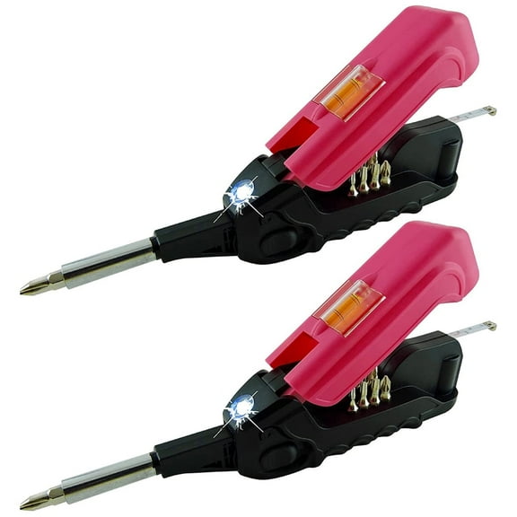 Kelvin K17BLKPNK-01 The Everyday Multi-Tool with Flashlight Pink 2 Pack
