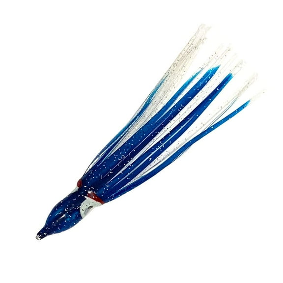 4.5" Squid Skirts - Blue Sliver #15-40 Pieces