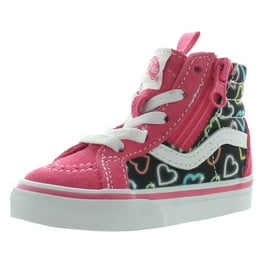 Vans Toddler Sk8-Hi Zip High Top Shoes, Black/White, Size for