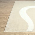 thumbnail image 3 of Abani Deco Collection Area Rug Mid Century Modern Bedroom Living Room Decor Floor Rug 5 x 8 Cream Beige, 3 of 9