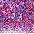 thumbnail image 5 of 1set 600pcs 6 colors Opaque & Transparent Plastic Beads Barrel Mixed color 9x6mm Hole: 3.8mm 100pcs/color, 5 of 5