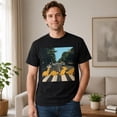 thumbnail image 2 of Dinosaur Nugget Crosswalk Graphic T-Shirt, Funny Prehistoric Street Scene Tee, 2 of 9