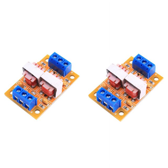 Audio Isolator Vehicle Common Ground Suppression Interference Noise Isolation Module Transformer Coupler 2Pcs,2 x Audio Isolator