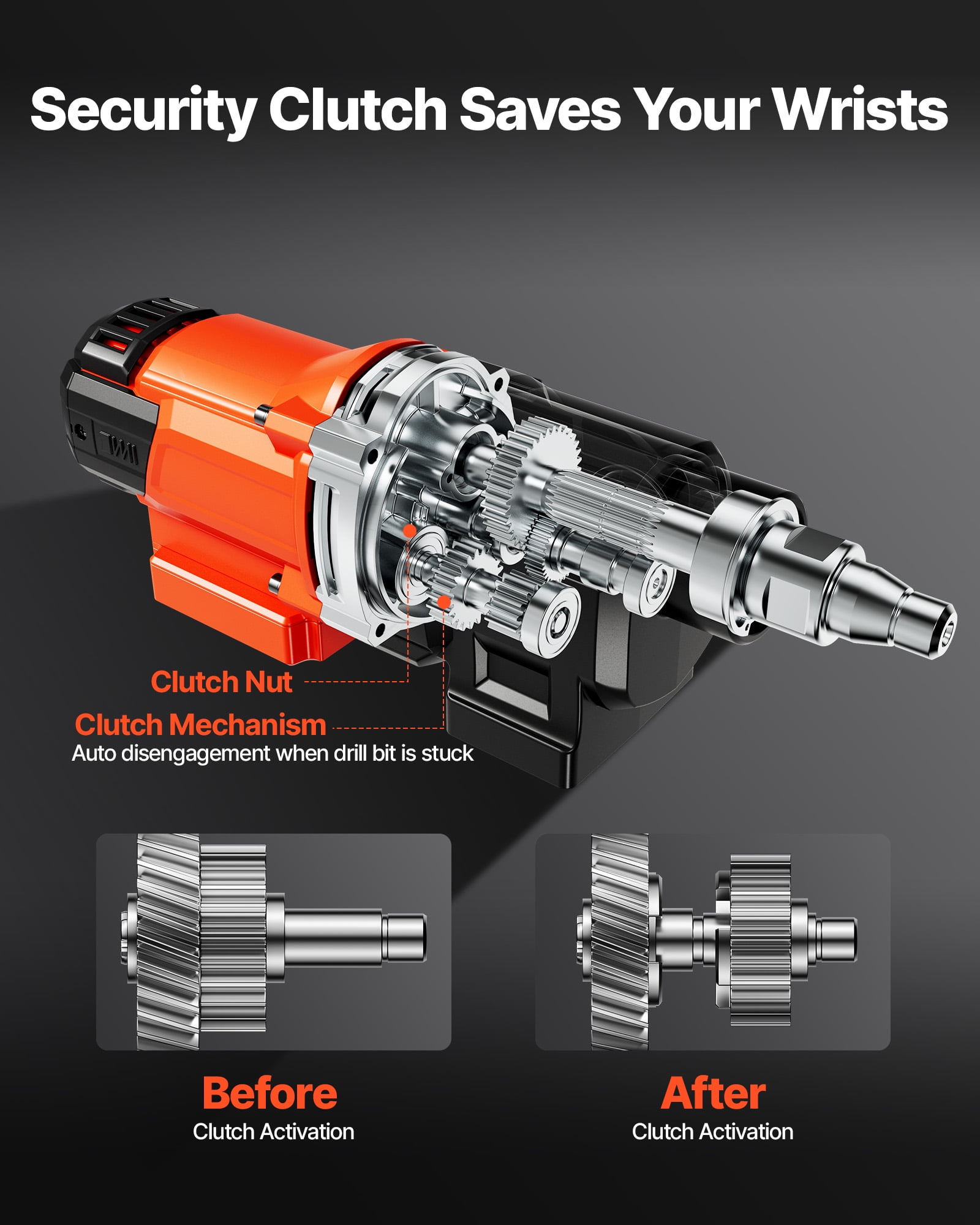 VEVOR Diamond Core Drilling Machine, 0.8-10 in Drilling Diameter, Stand-Mount Dry and Wet Concrete Core Drill Rig with 10 Bits, 470/800 RPM 2-Speed, UNC1 1/4-7 Thread, for Concrete Brick Stone, 2500W