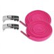 thumbnail image 1 of 2 cordones elásticos sin cordones para zapatos, cordones planos rápidos para adultos, entrenador rosa rojo 2 piezas, 1 of 8
