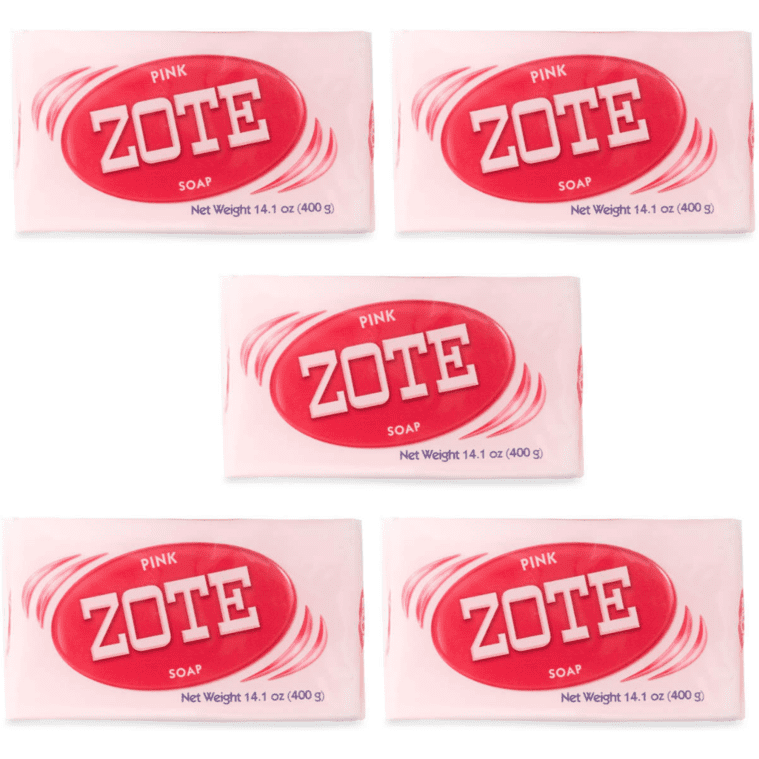 Zote Pink Laundry Soap, 14.1oz Pack of 5